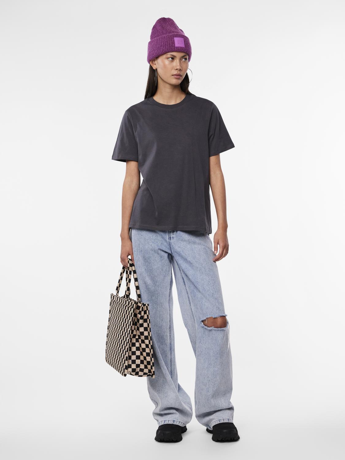 PCRIA T-Shirt - Grey Pinstripe